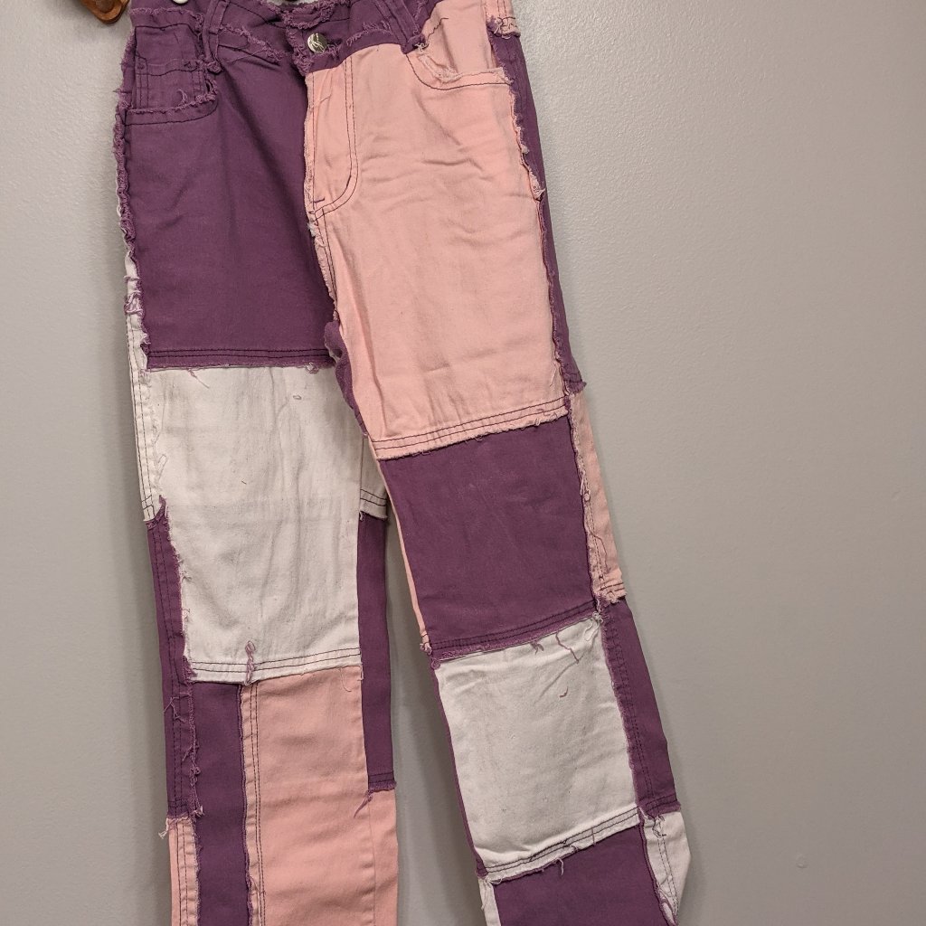 Purple Patchwork Pants - Size Medium